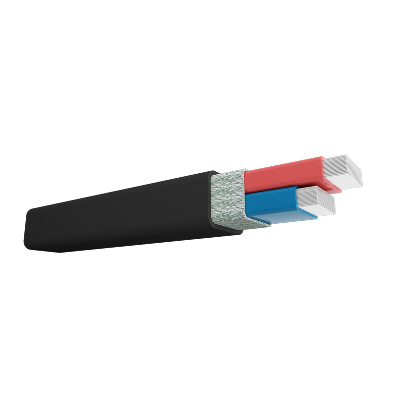 Two Cores Square Industrial Control Cable